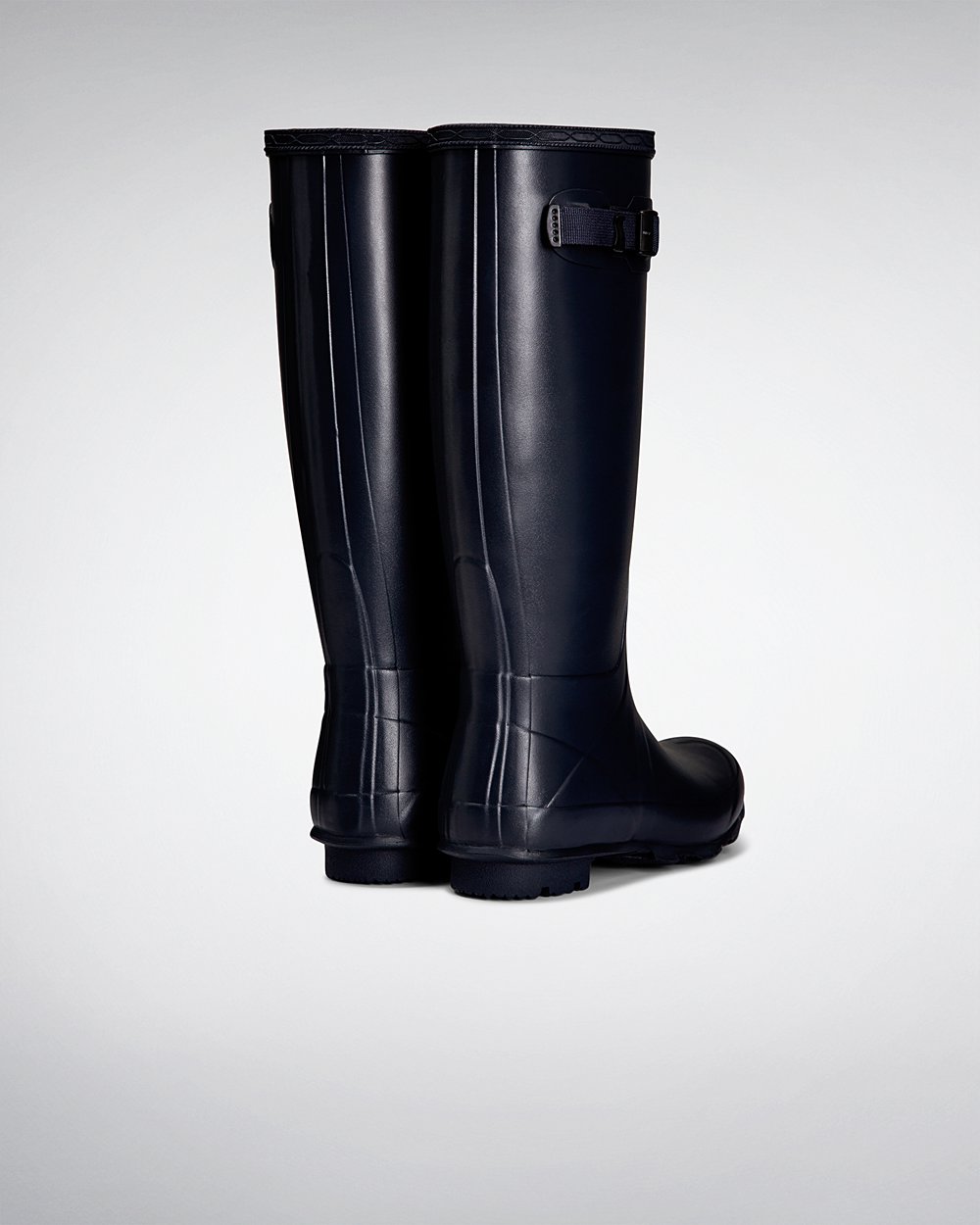 Hunter Norris Field Neoprene Lined Tall Rain Boots - Store Womens Navy - VZQEHC728